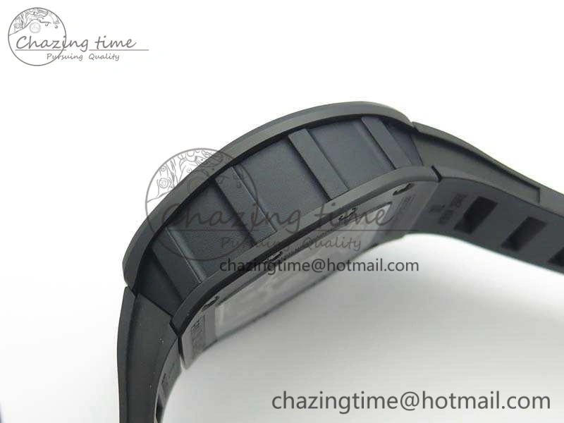 RM023 Ceramic Case KVF Best Edition Eagle Skeleton Dial RG Crown On Rubber Strap MIYOTA ModernLook 9525