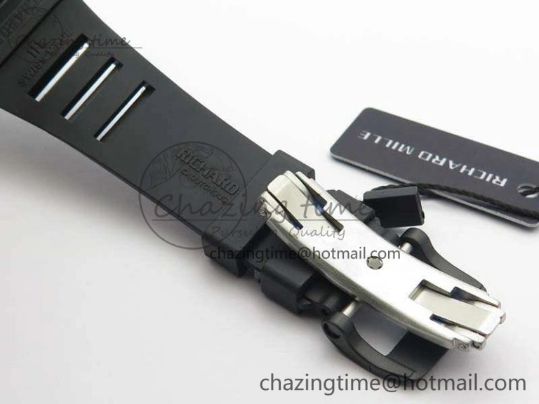 Contemporary RM023 Ceramic Case KVF Best Edition Eagle Skeleton Dial SS Crown On Rubber Strap MIYOTA 9524