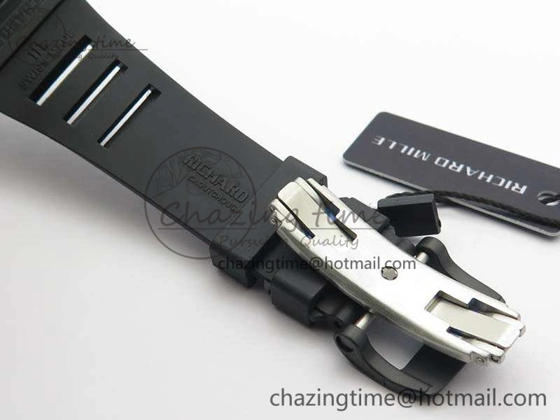 Contemporary RM023 Ceramic Case KVF Best Edition Eagle Skeleton Dial SS Crown On Rubber Strap MIYOTA 9524