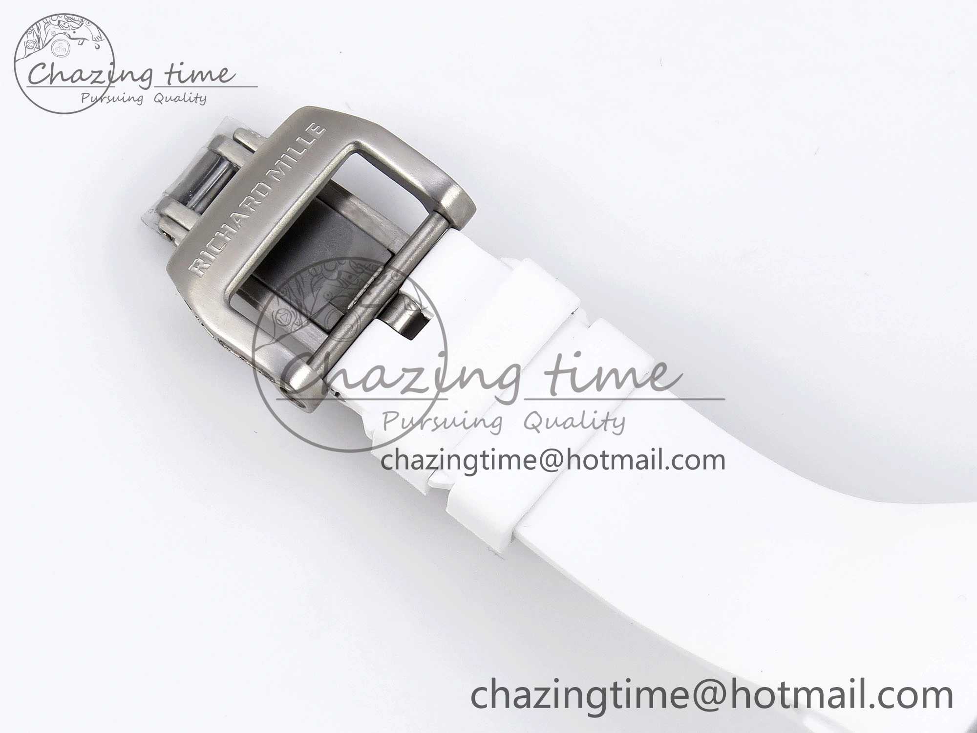 Chic RM026 Green Transparent Tourbillon RM Best Edition Panda Skeleton Dial on Rubber Strap 9333
