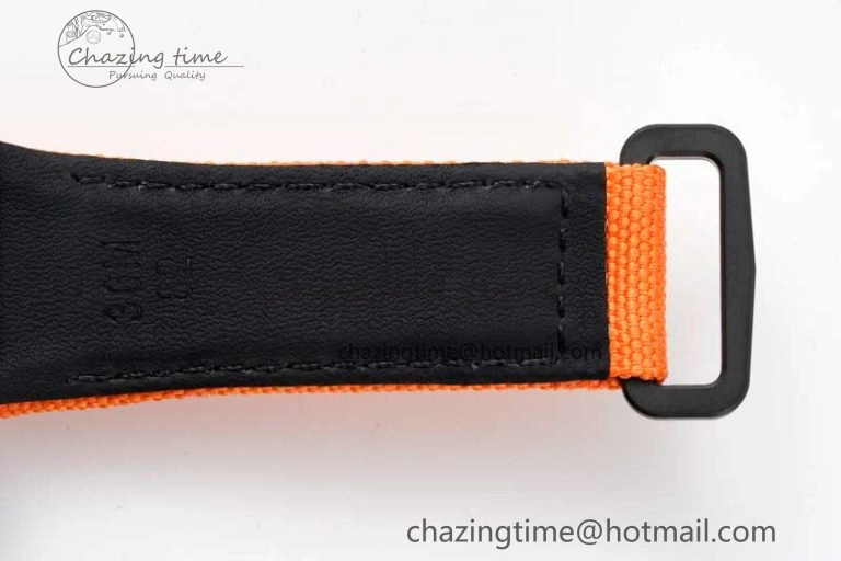 Colorful RM027-02 Nadal Real Tourbillon RMF Best Edition White Forge Carbon Black Inner Bezel on Orange Nylon Strap 9380