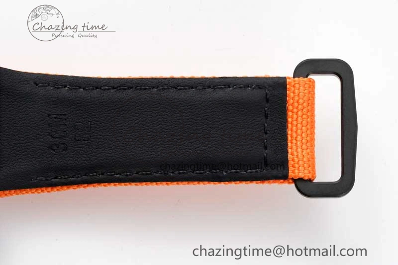 Colorful RM027-02 Nadal Real Tourbillon RMF Best Edition White Forge Carbon Black Inner Bezel on Orange Nylon Strap 9380