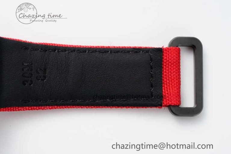 RM027-02 Nadal Real Tourbillon RMF Best Edition White Forge Carbon Red Inner Bezel on Red Nylon Strap GoodFit 9383