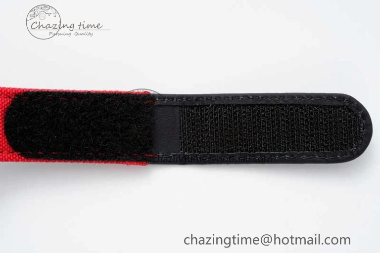 RM027-02 Nadal Real Tourbillon RMF Best Edition White Forge Carbon Red Inner Bezel on Red Nylon Strap GoodFit 9383