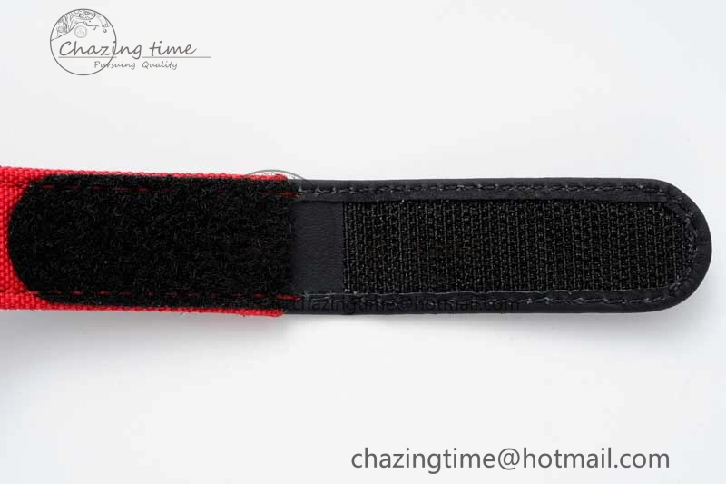 RM027-02 Nadal Real Tourbillon RMF Best Edition White Forge Carbon Red Inner Bezel on Red Nylon Strap GoodFit 9383
