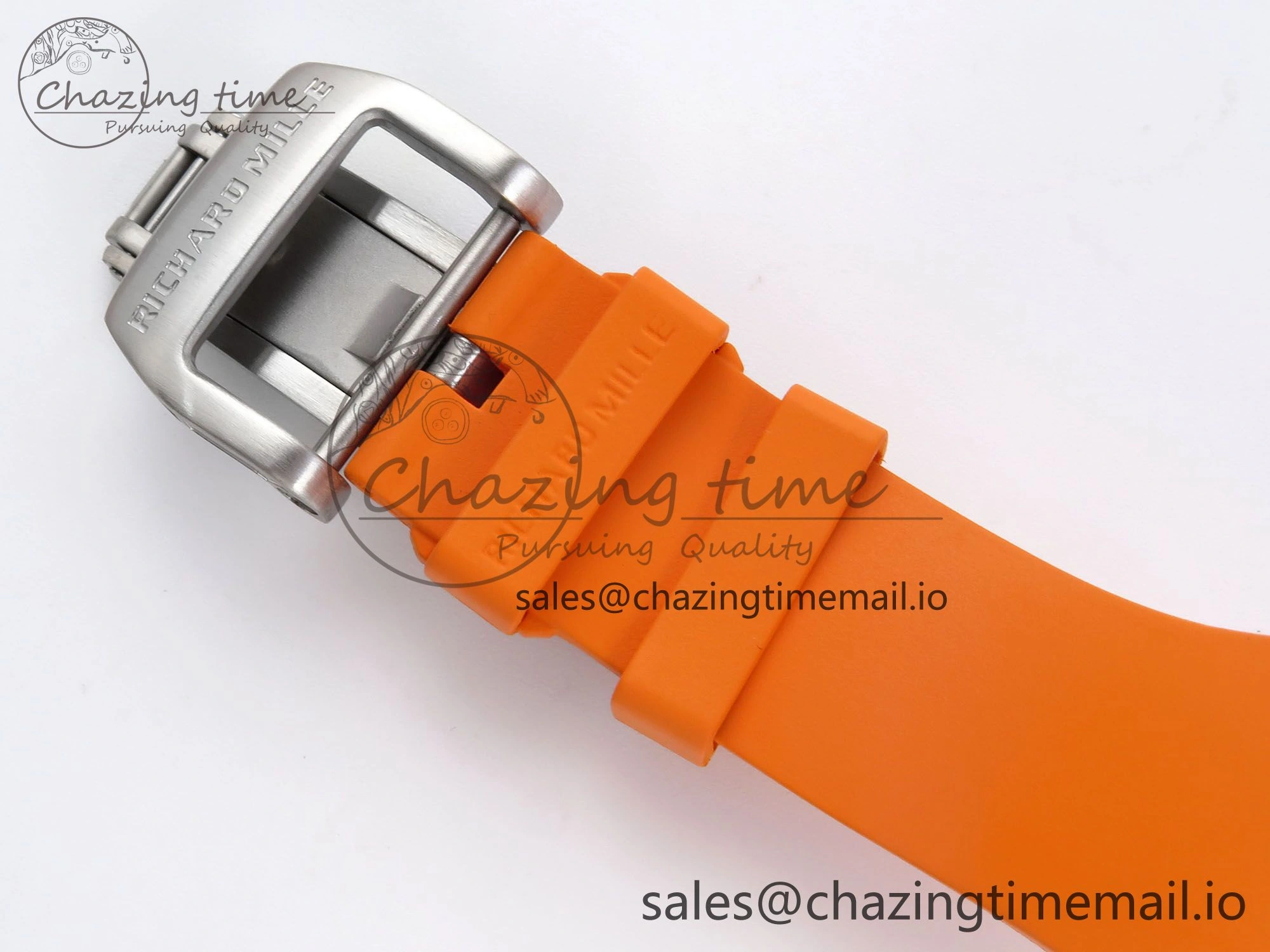 RM027-02 Transparent Tourbillon RMF Best Edition Skeleton Dial on Orange Rubber Strap MultiPurpose 9215