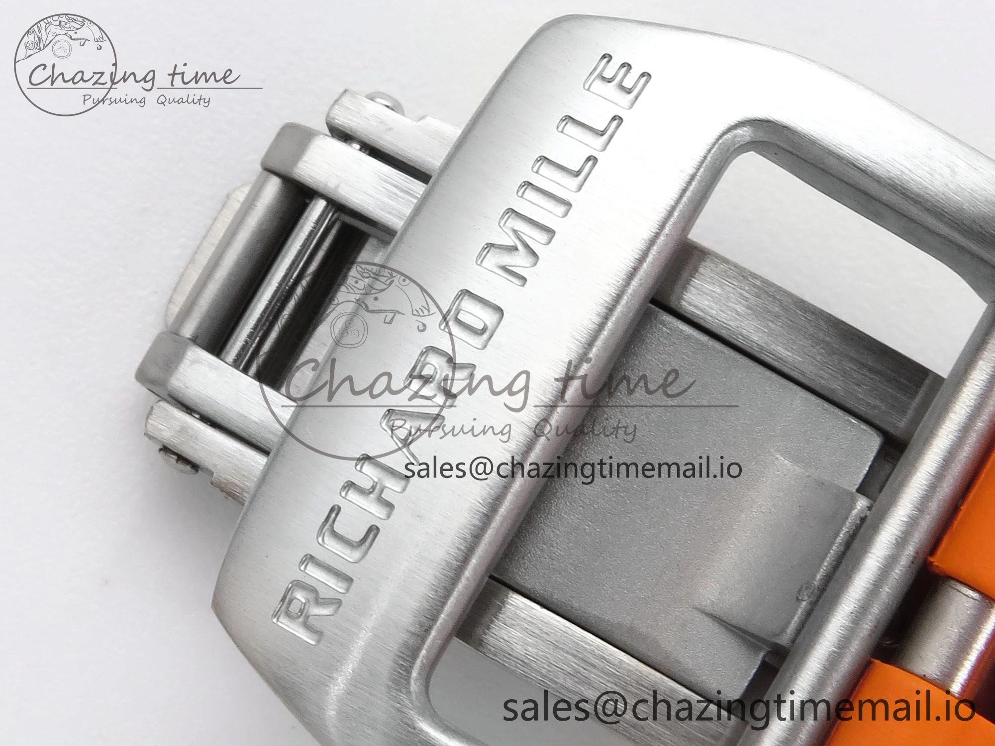 RM027-02 Transparent Tourbillon RMF Best Edition Skeleton Dial on Orange Rubber Strap MultiPurpose 9215
