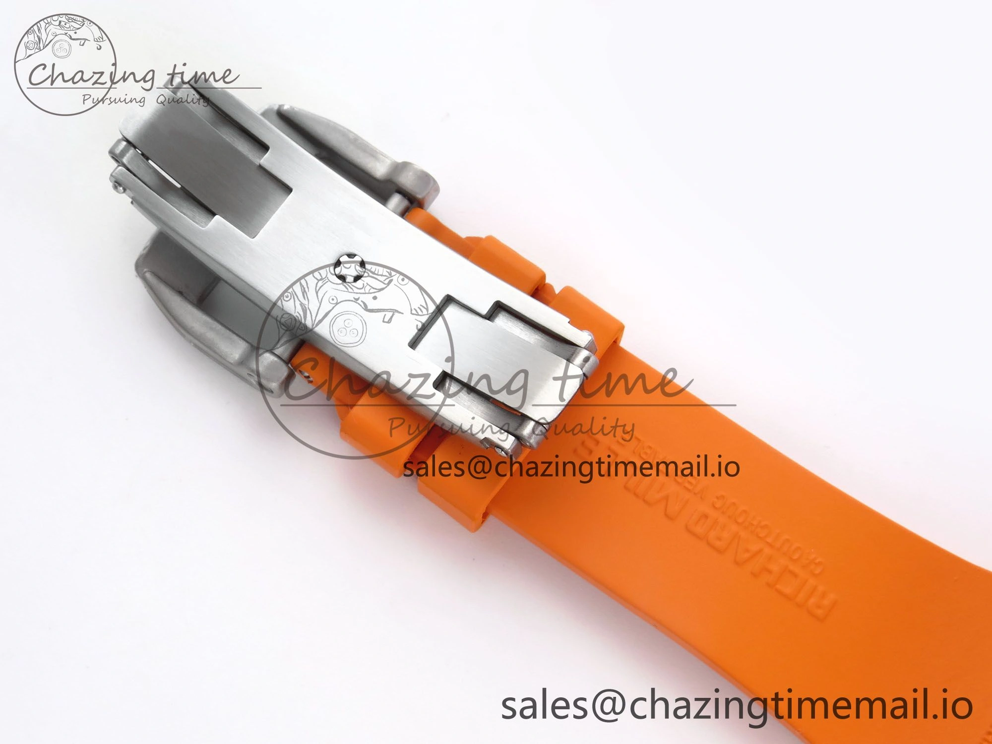 RM027-02 Transparent Tourbillon RMF Best Edition Skeleton Dial on Orange Rubber Strap MultiPurpose 9215