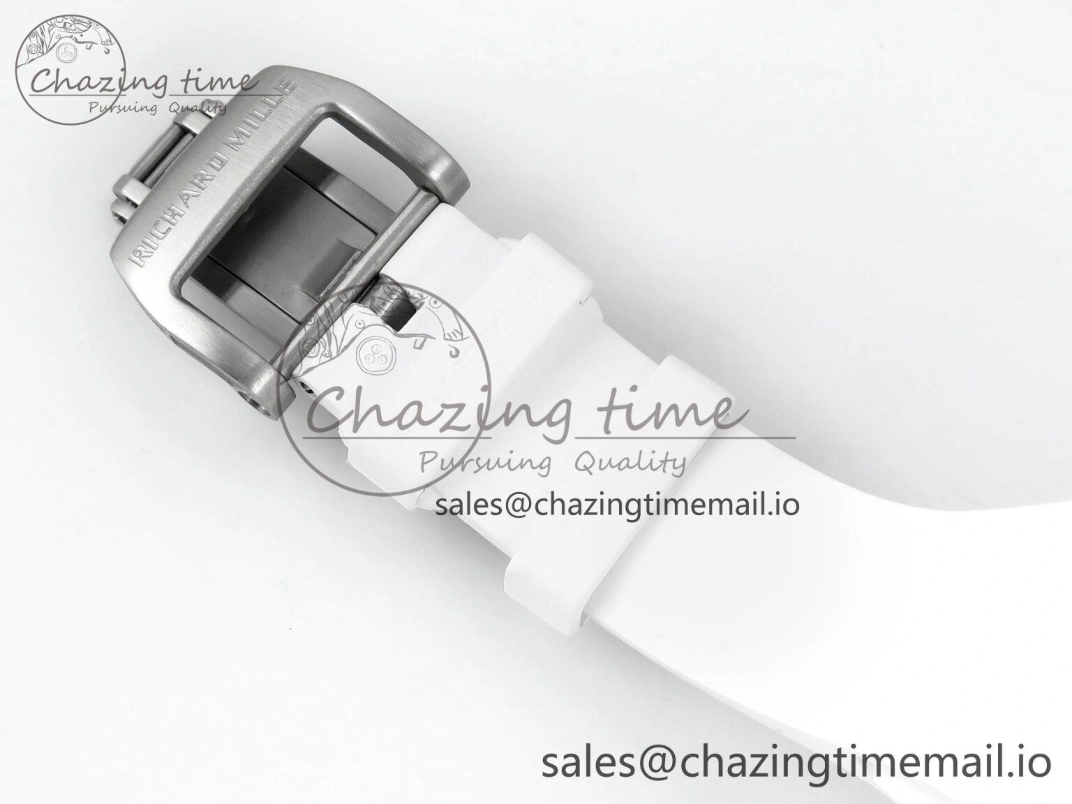Breathable RM027-02 Transparent Tourbillon RMF Best Edition Skeleton Dial on White Rubber Strap 9206