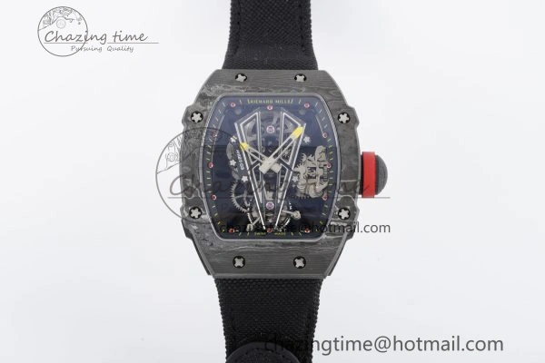 RM027-03 NTPT Real Tourbillon RMF Best Edition Skeleton Dial on Black Nylon Strap SoftTouch 9367