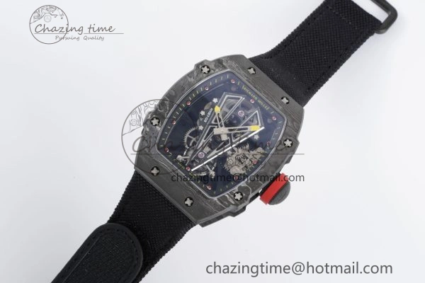 RM027-03 NTPT Real Tourbillon RMF Best Edition Skeleton Dial on Black Nylon Strap SoftTouch 9367