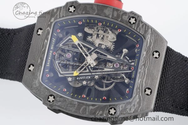 RM027-03 NTPT Real Tourbillon RMF Best Edition Skeleton Dial on Black Nylon Strap SoftTouch 9367