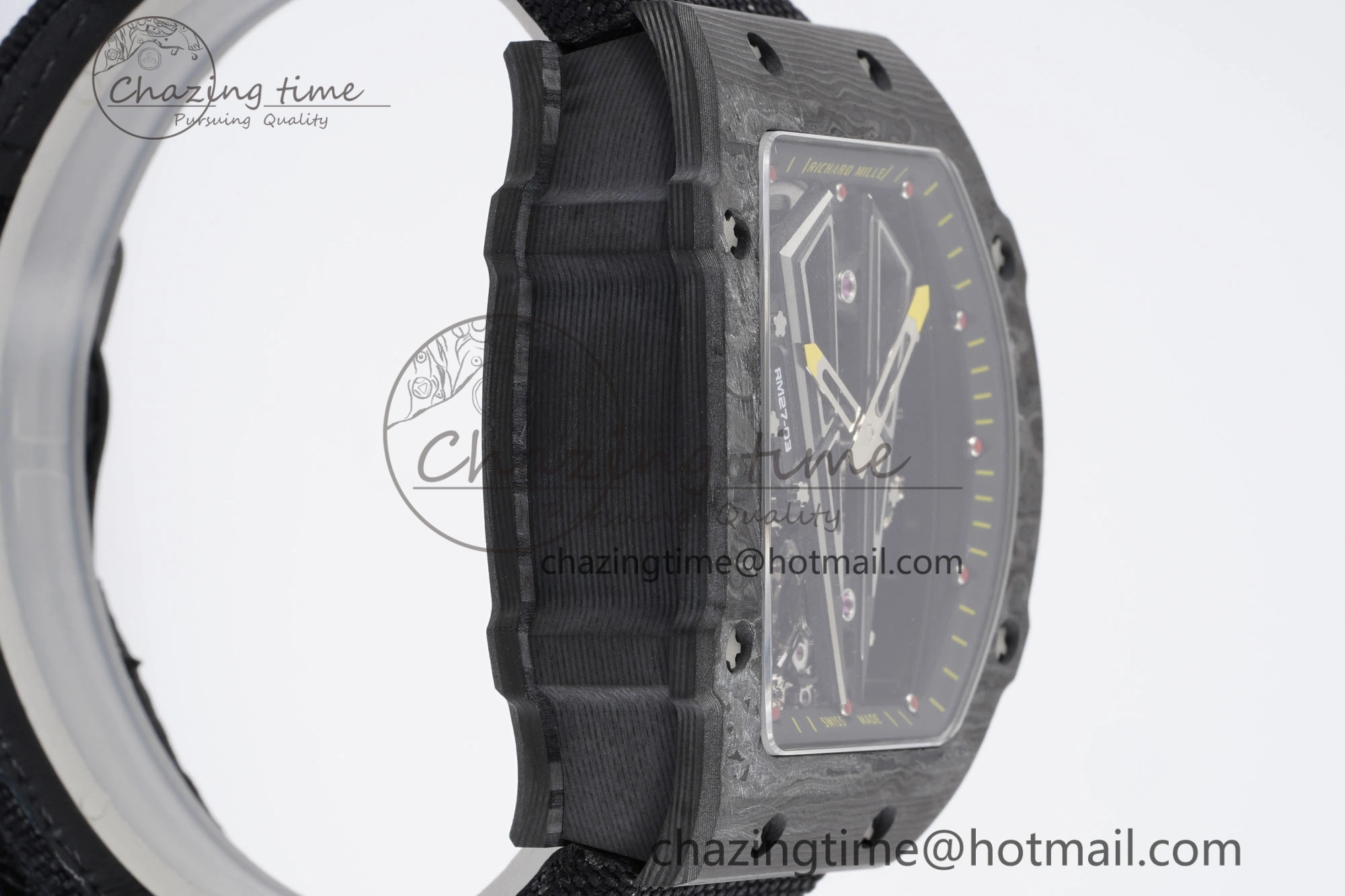 RM027-03 NTPT Real Tourbillon RMF Best Edition Skeleton Dial on Black Nylon Strap SoftTouch 9367