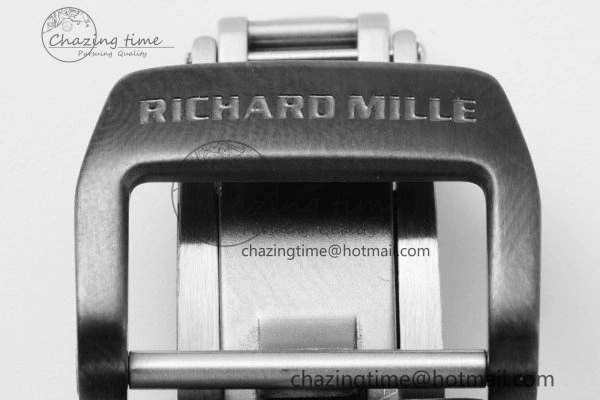 Stylish RM027-03 NTPT Real Tourbillon RMF Best Edition Skeleton Dial on Black Rubber Strap 9364
