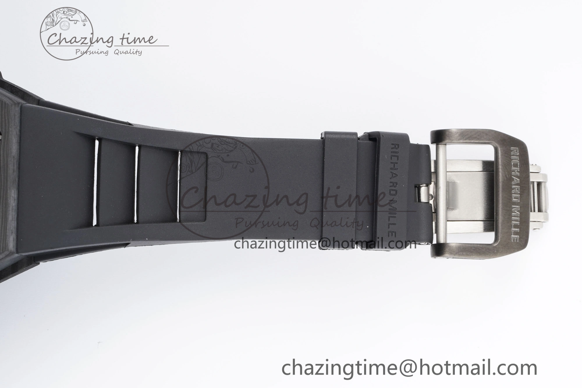 Stylish RM027-03 NTPT Real Tourbillon RMF Best Edition Skeleton Dial on Black Rubber Strap 9364