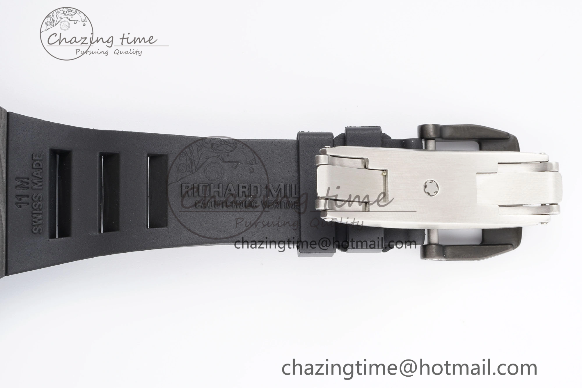 Stylish RM027-03 NTPT Real Tourbillon RMF Best Edition Skeleton Dial on Black Rubber Strap 9364