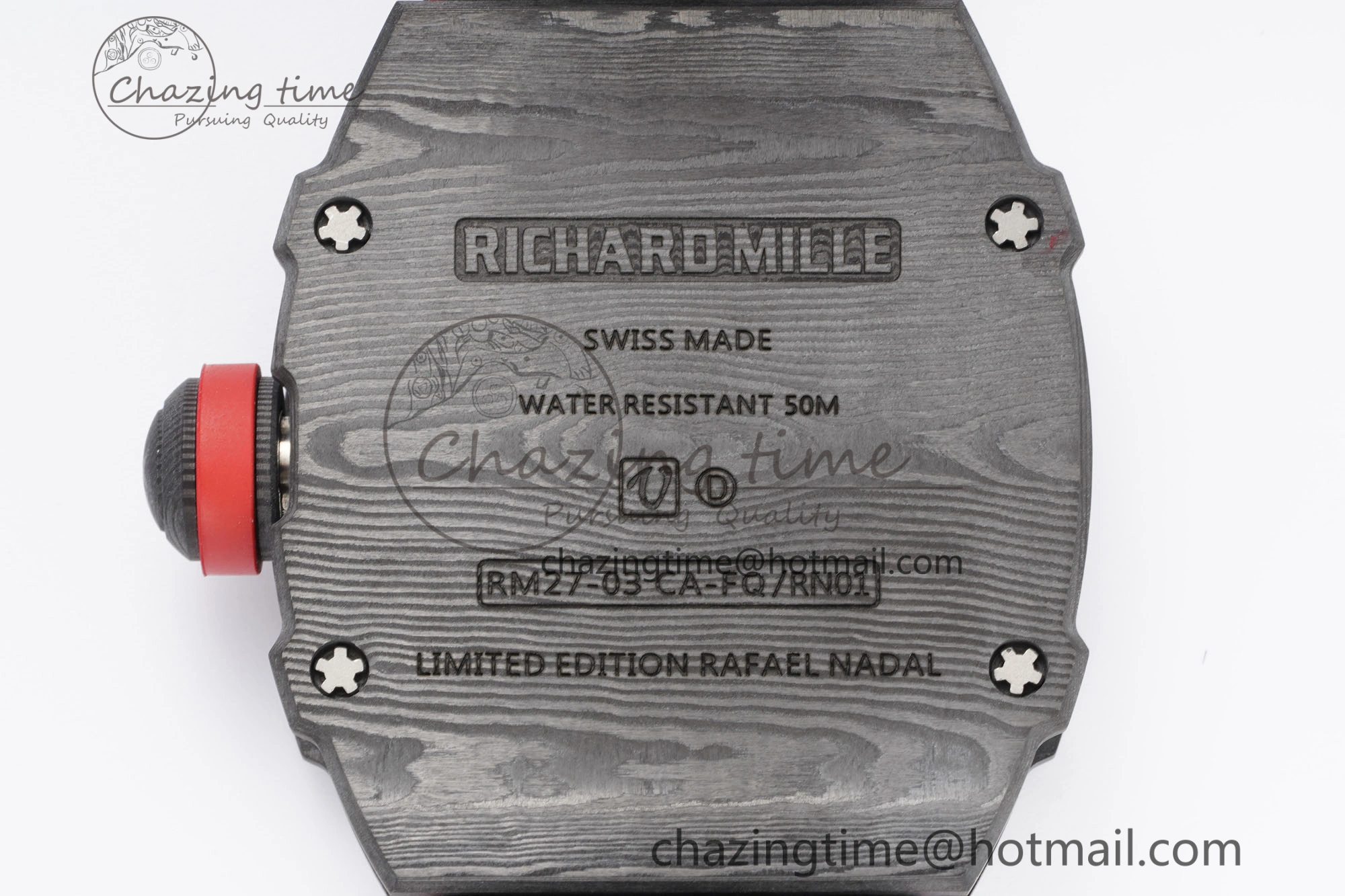 SunProtective RM027-03 NTPT Real Tourbillon RMF Best Edition Skeleton Dial on Red Nylon Strap 9365