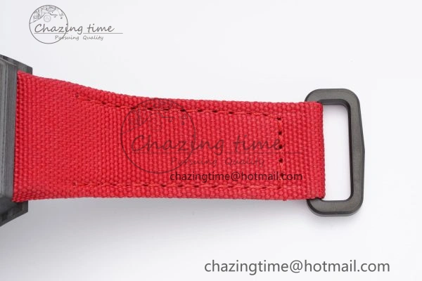 SunProtective RM027-03 NTPT Real Tourbillon RMF Best Edition Skeleton Dial on Red Nylon Strap 9365
