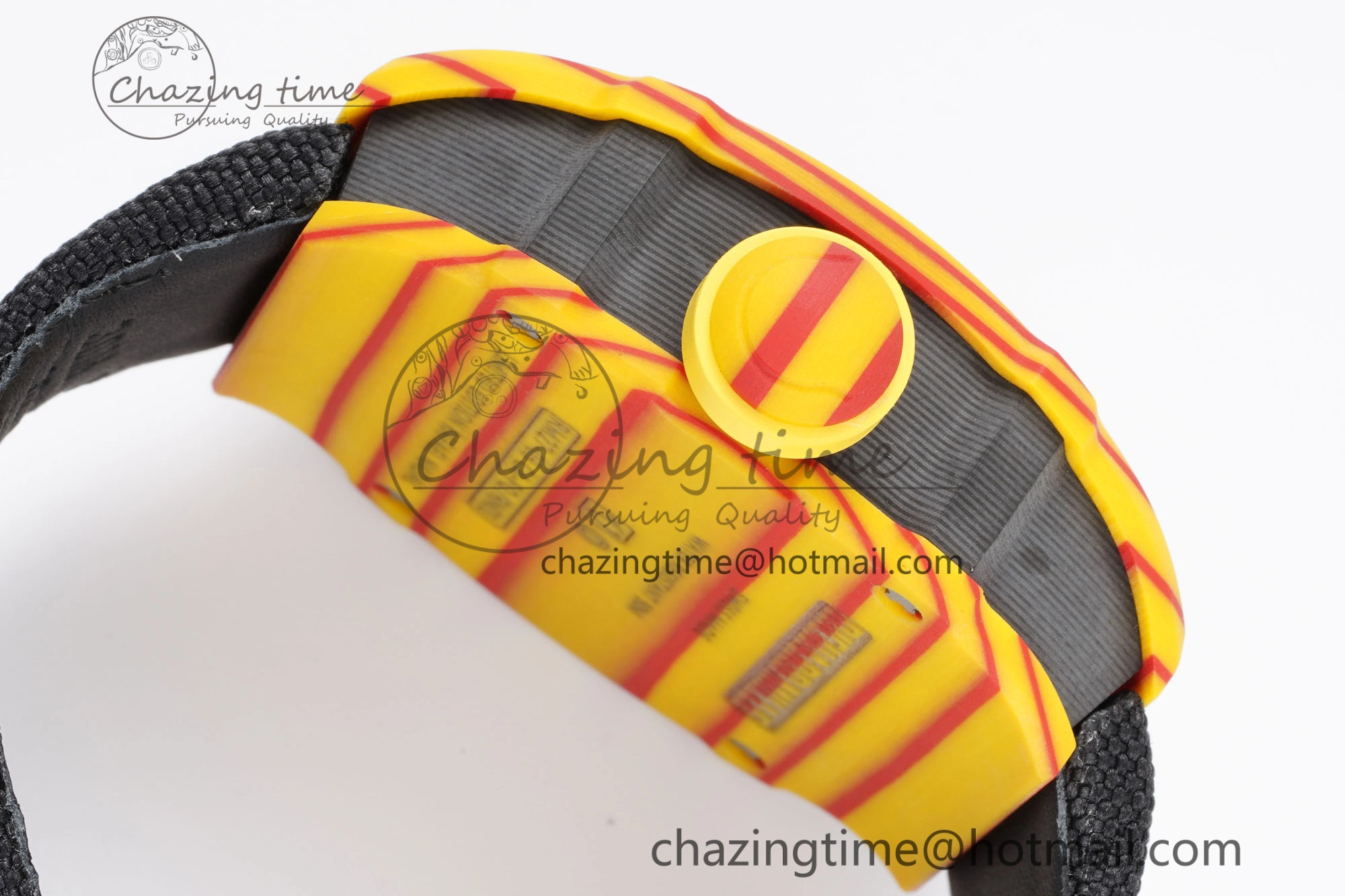 RM027-03 Real Tourbillon RMF Best Edition Orange Red Carbon Skeleton Dial on Black Nylon Strap FashionForward 9368