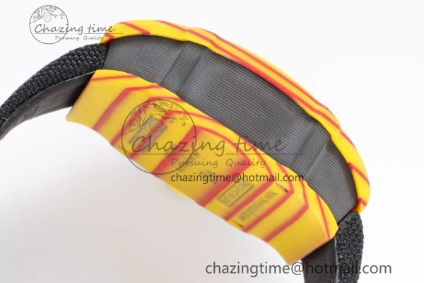 RM027-03 Real Tourbillon RMF Best Edition Orange Red Carbon Skeleton Dial on Black Nylon Strap FashionForward 9368