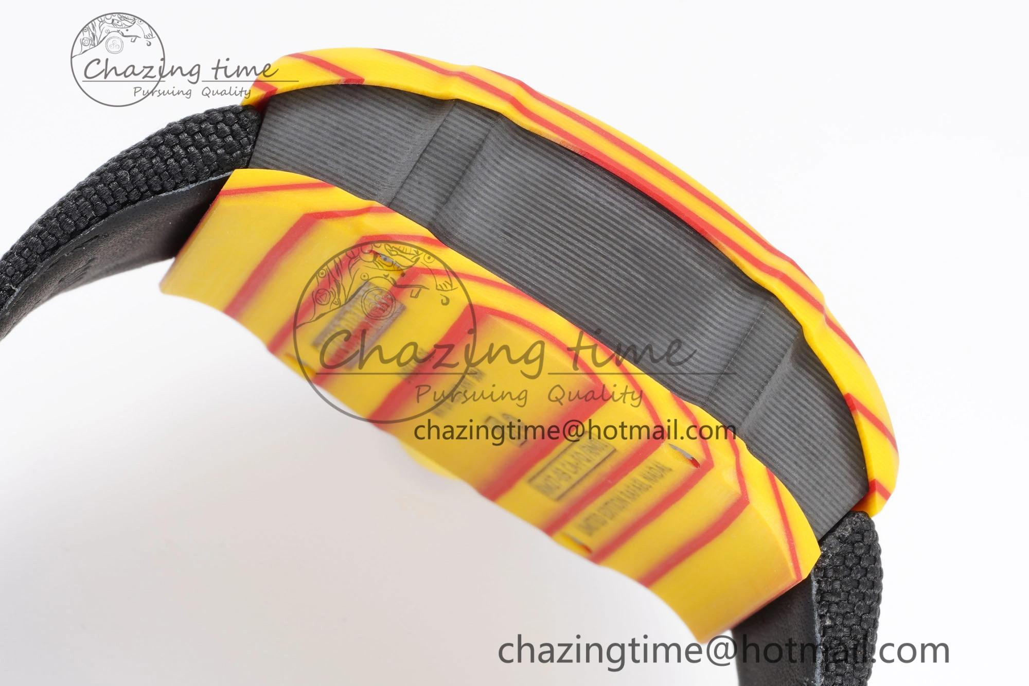 RM027-03 Real Tourbillon RMF Best Edition Orange Red Carbon Skeleton Dial on Black Nylon Strap FashionForward 9368