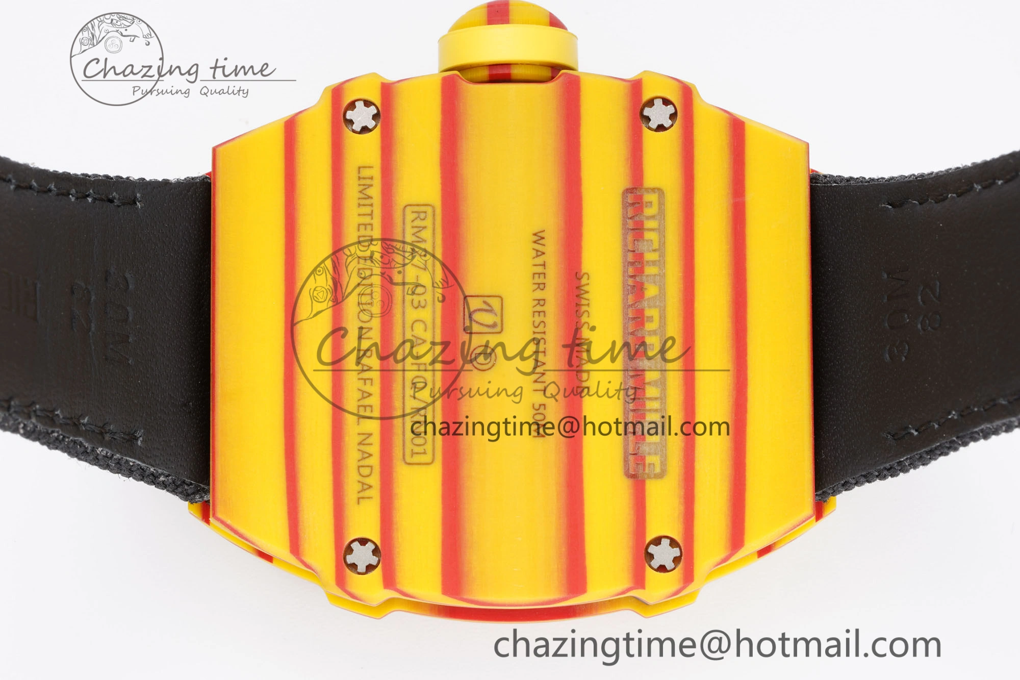 RM027-03 Real Tourbillon RMF Best Edition Orange Red Carbon Skeleton Dial on Black Nylon Strap FashionForward 9368