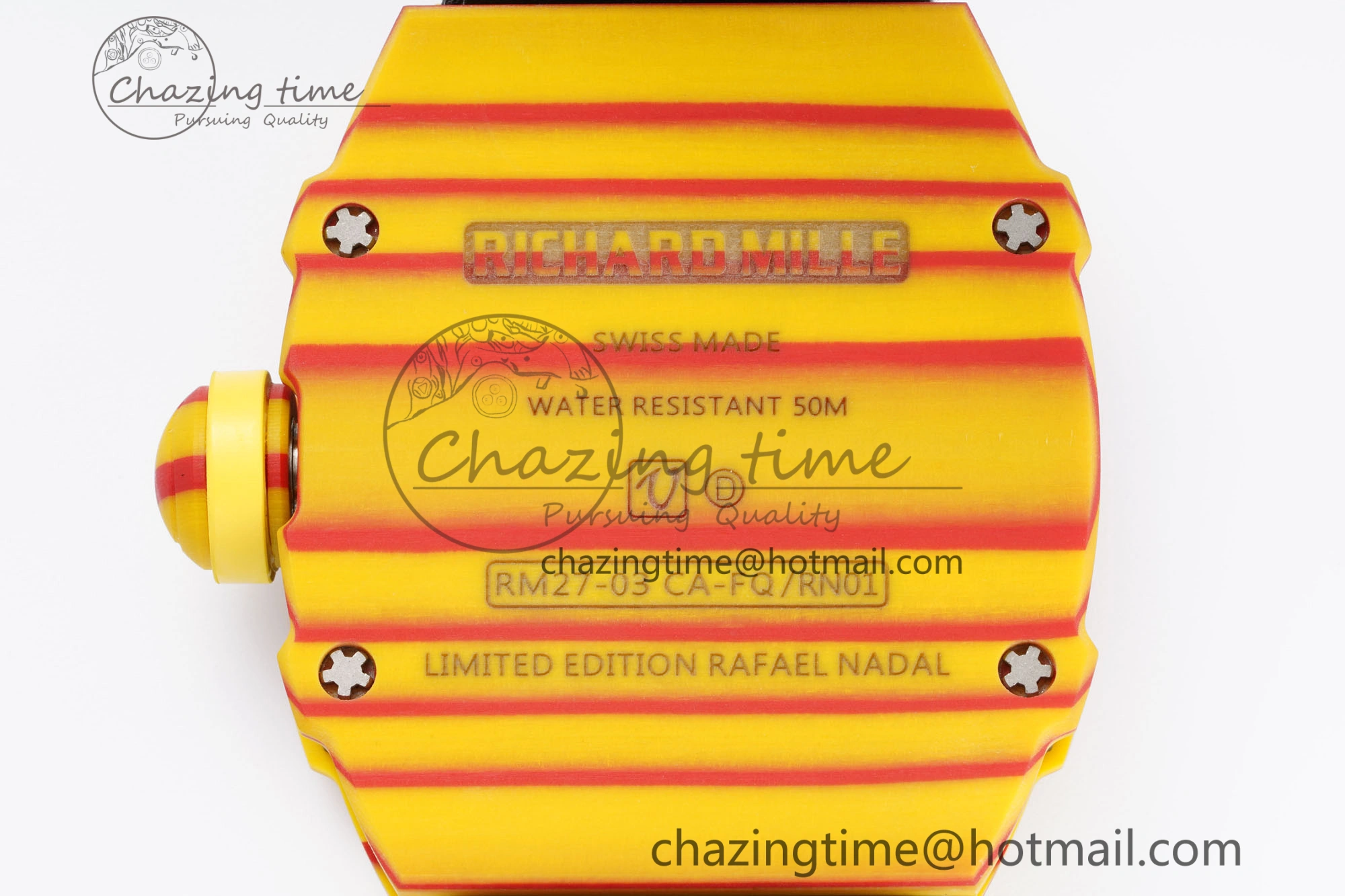 RM027-03 Real Tourbillon RMF Best Edition Orange Red Carbon Skeleton Dial on Black Nylon Strap FashionForward 9368