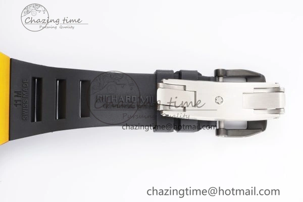 RM027-03 Real Tourbillon RMF Best Edition Orange Red Carbon Skeleton Dial on Black Rubber Strap HighPerformance 9362