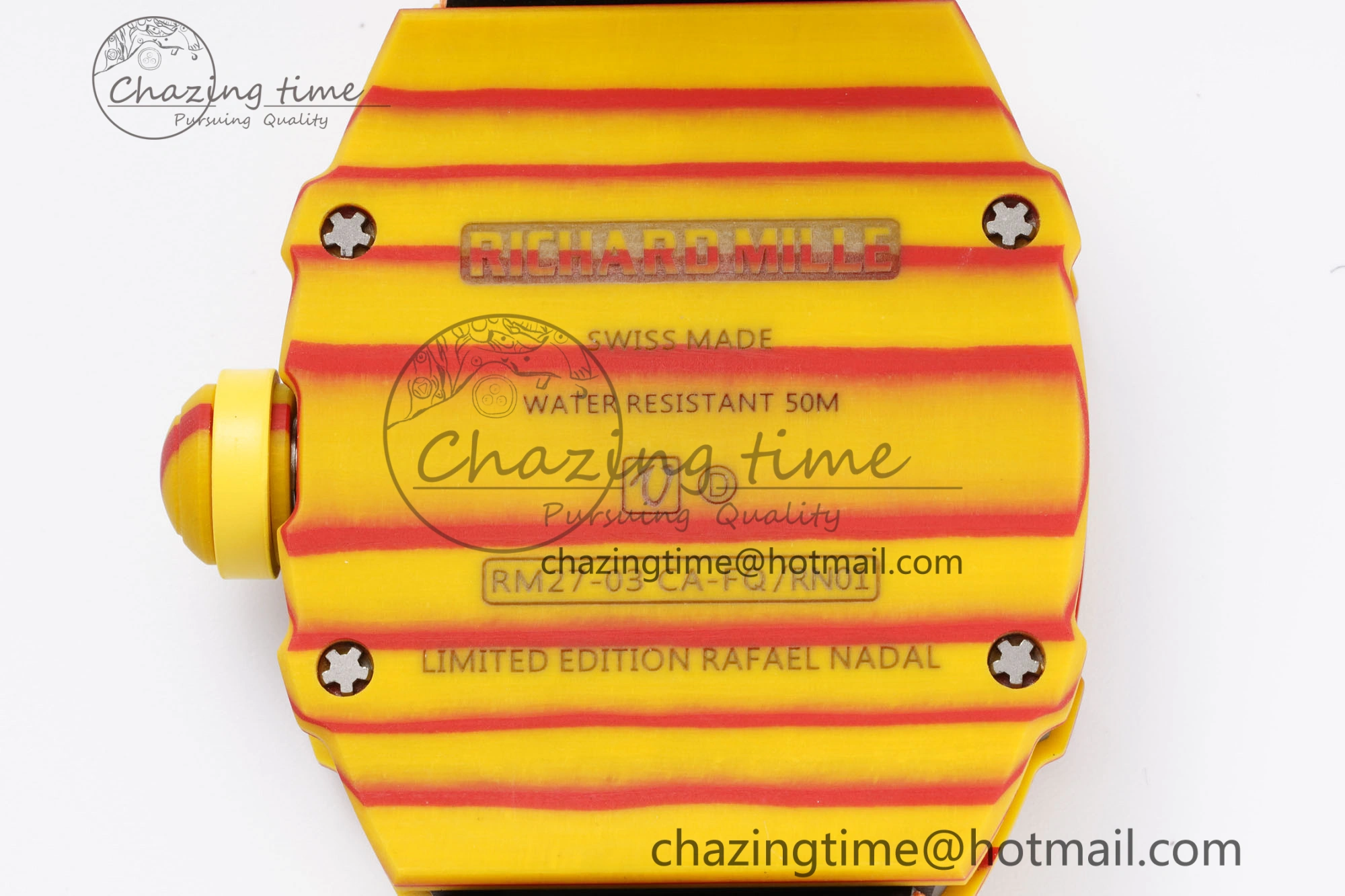 Snug RM027-03 Real Tourbillon RMF Best Edition Orange Red Carbon Skeleton Dial on Orange Nylon Strap 9366