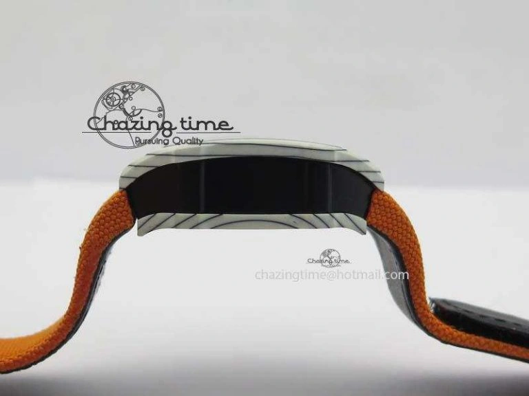 Youthful RM027-2 White Carbon Fiber Case Skeleton Dial On Nylon Strap 6T 9560