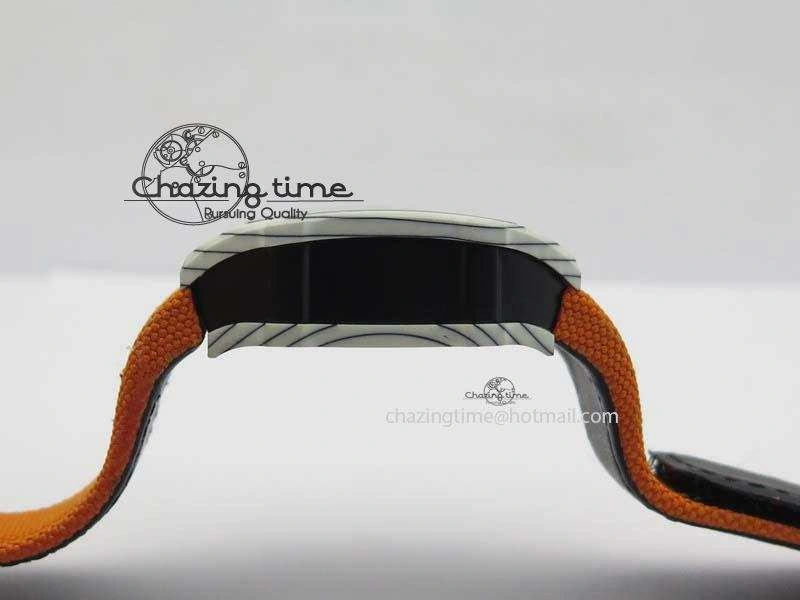 Youthful RM027-2 White Carbon Fiber Case Skeleton Dial On Nylon Strap 6T 9560