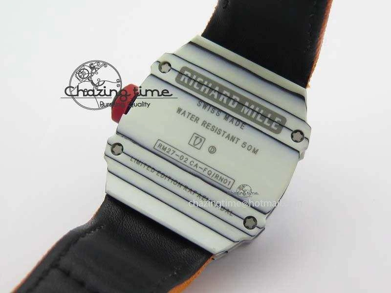 Youthful RM027-2 White Carbon Fiber Case Skeleton Dial On Nylon Strap 6T 9560