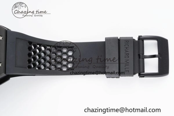 RM027 Rafael Nadal Black Ceramic Tourbillon YSF Best Edition on Rubber Strap FlexibleFit 9371