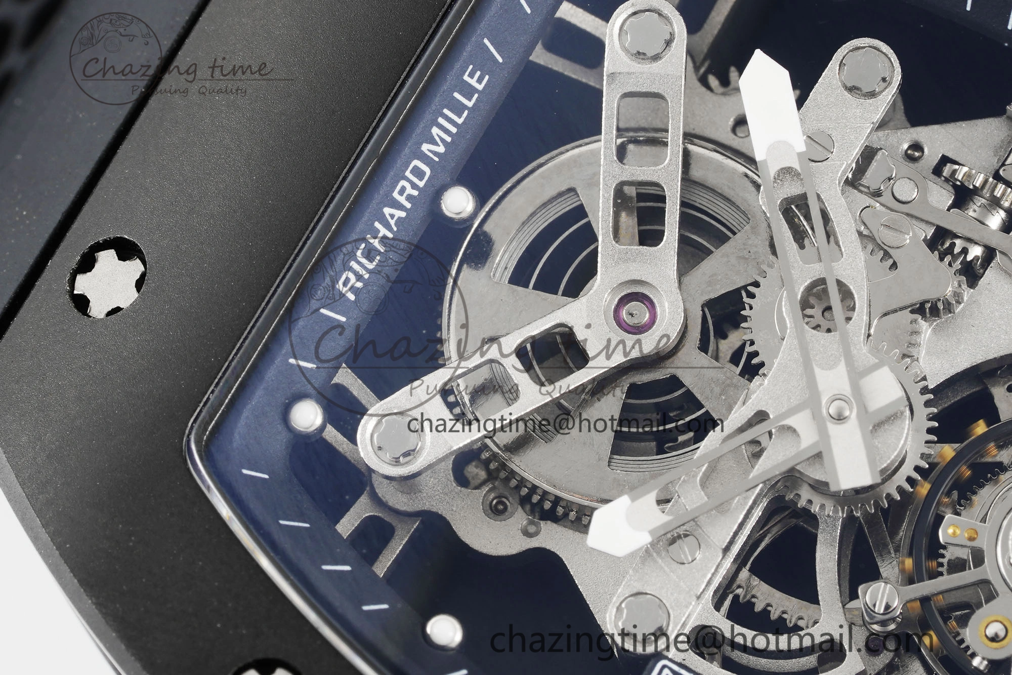 RM027 Rafael Nadal Black Ceramic Tourbillon YSF Best Edition on Rubber Strap FlexibleFit 9371