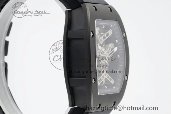 RM027 Rafael Nadal Black Ceramic Tourbillon YSF Best Edition on Rubber Strap FlexibleFit 9371