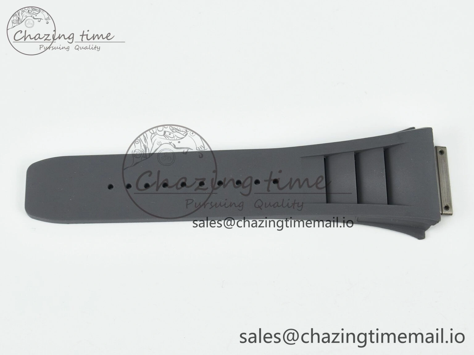 SoftTouch RM030 1:1 Best Edition Gray White Rubber Strap (Fits the Gen size) 4076