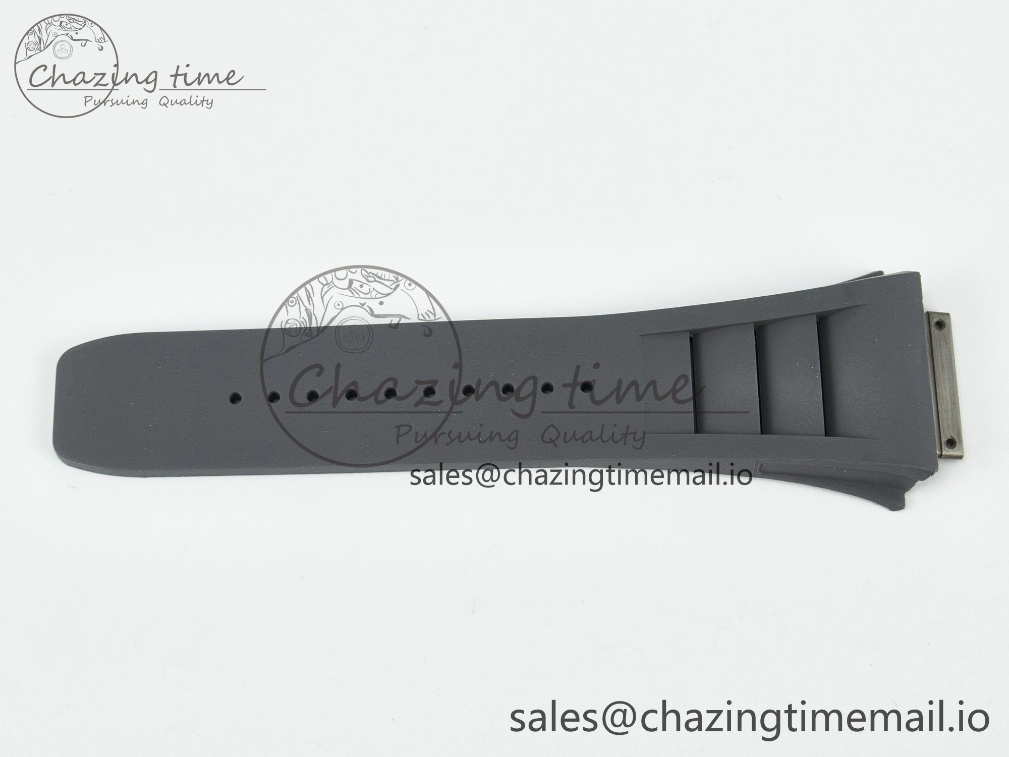 SoftTouch RM030 1:1 Best Edition Gray White Rubber Strap (Fits the Gen size) 4076