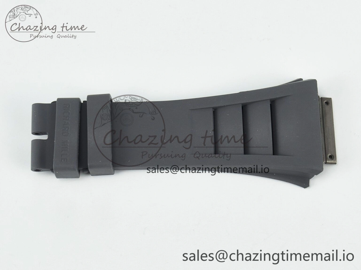SoftTouch RM030 1:1 Best Edition Gray White Rubber Strap (Fits the Gen size) 4076