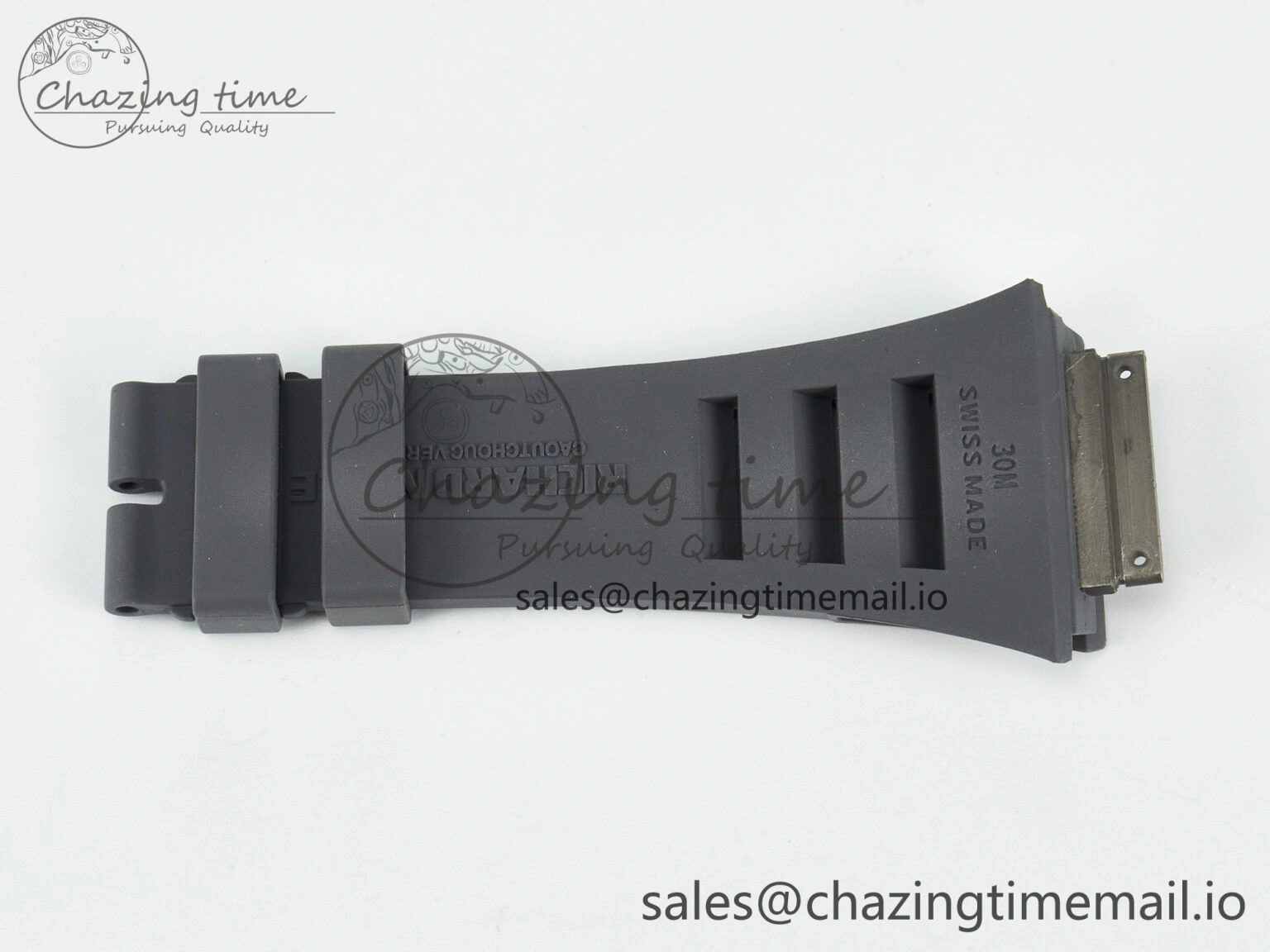 SoftTouch RM030 1:1 Best Edition Gray White Rubber Strap (Fits the Gen size) 4076