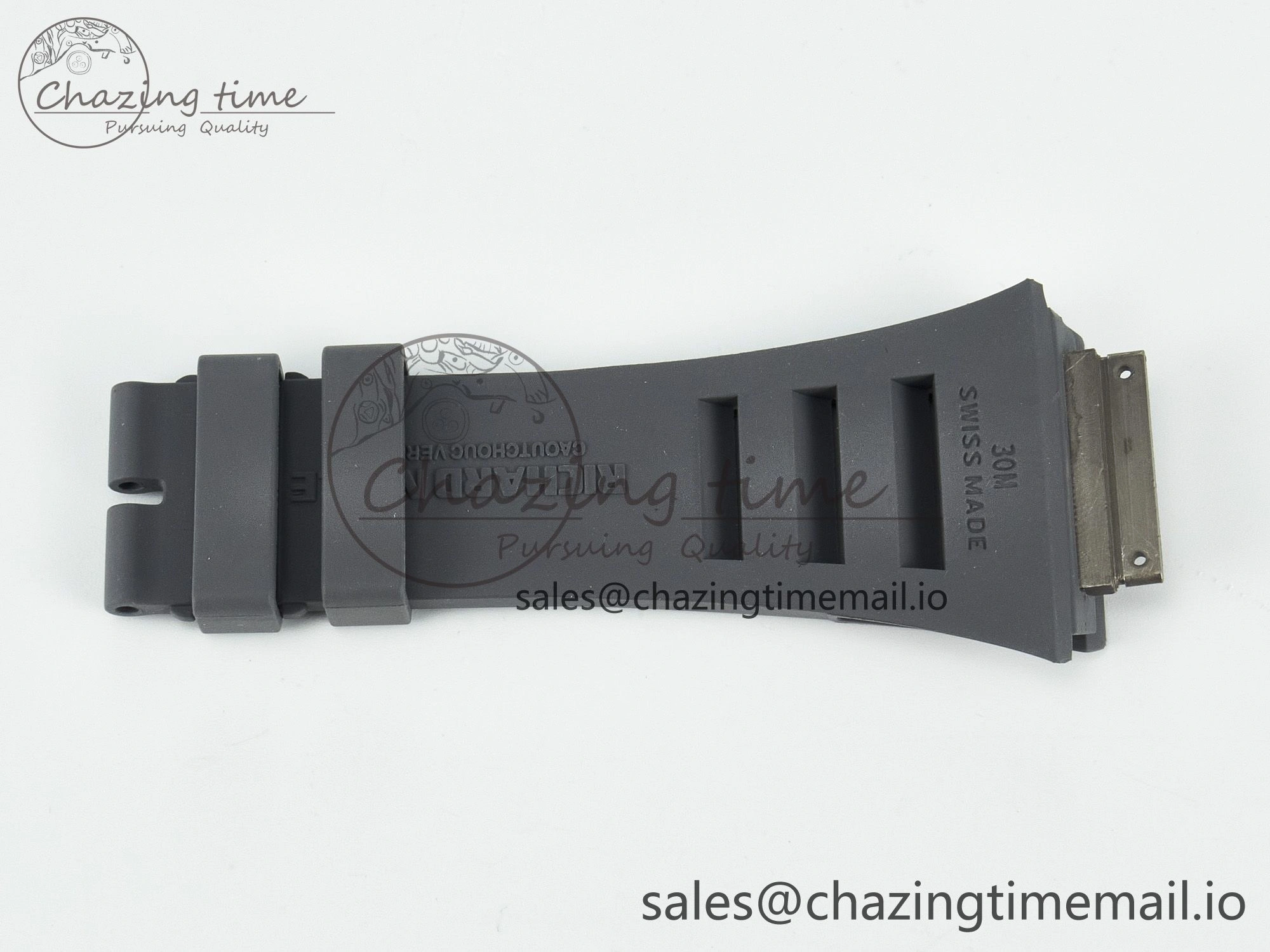 SoftTouch RM030 1:1 Best Edition Gray White Rubber Strap (Fits the Gen size) 4076