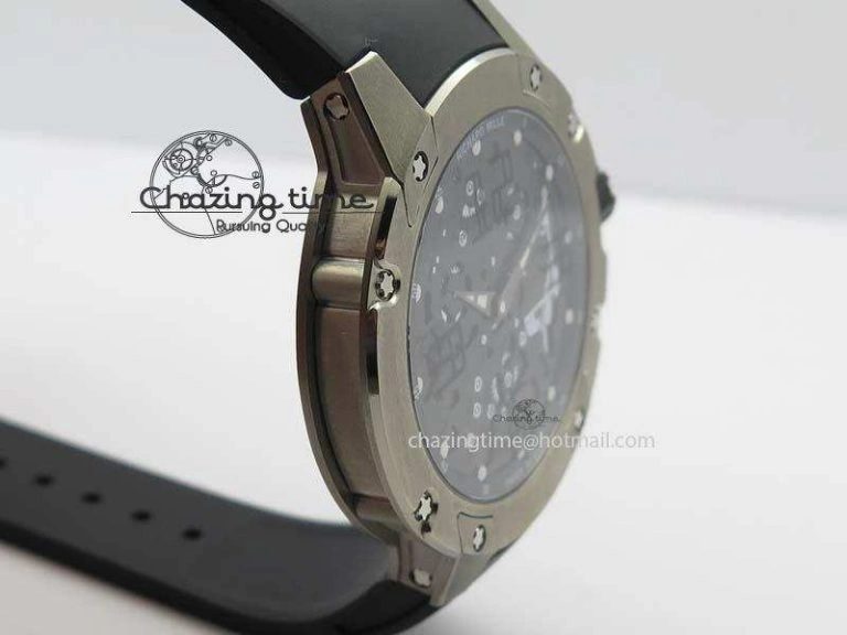 WellDesigned RM033 Titanium SF Best Edition Arabic Markers Dial On Black Rubber Strap Micro-Rotor Movement 9558