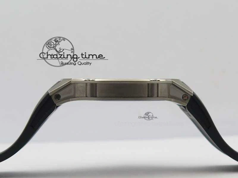 RM033 Titanium SF Best Edition Roman Markers Dial On Black Rubber Strap Micro-Rotor Movement BestValue 9557