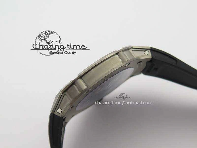 RM033 Titanium SF Best Edition Roman Markers Dial On Black Rubber Strap Micro-Rotor Movement BestValue 9557