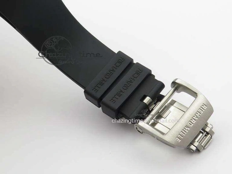RM033 Titanium SF Best Edition Roman Markers Dial On Black Rubber Strap Micro-Rotor Movement BestValue 9557