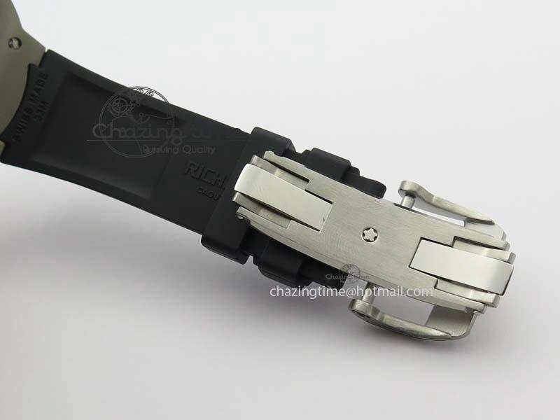 RM033 Titanium SF Best Edition Roman Markers Dial On Black Rubber Strap Micro-Rotor Movement BestValue 9557