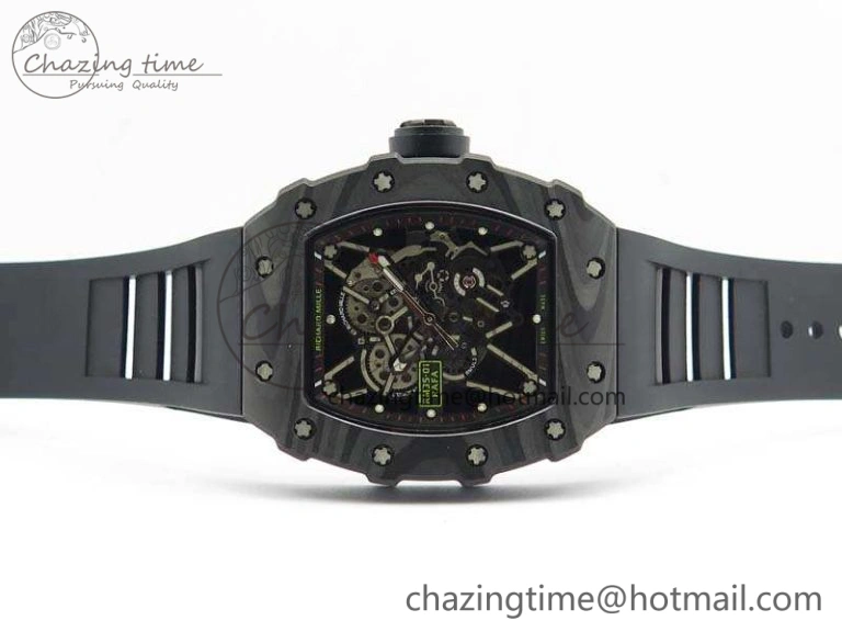 RM035-01 FC Case KVF Best Edition Skeleton Dial Black Crown On Rubber Strap MIYOTA8215 V Lightweight 9519