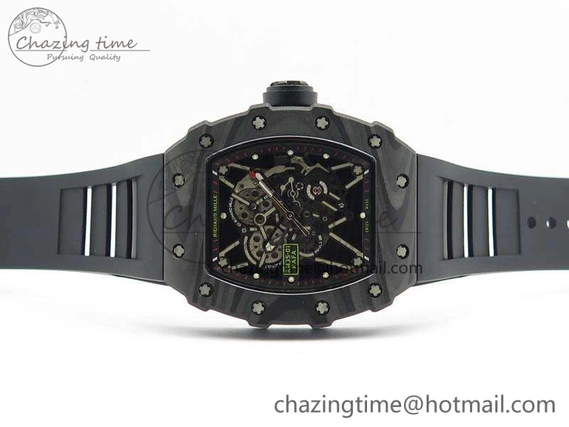 RM035-01 FC Case KVF Best Edition Skeleton Dial Black Crown On Rubber Strap MIYOTA8215 V Lightweight 9519