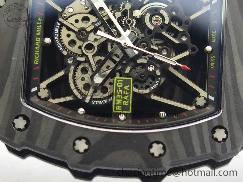 RM035-01 FC Case KVF Best Edition Skeleton Dial Black Crown On Rubber Strap MIYOTA8215 V Lightweight 9519