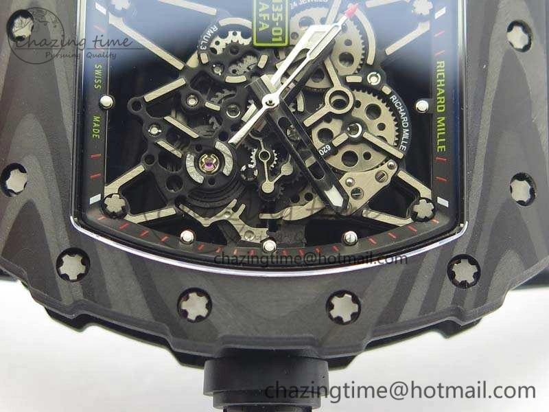 RM035-01 FC Case KVF Best Edition Skeleton Dial Black Crown On Rubber Strap MIYOTA8215 V Lightweight 9519