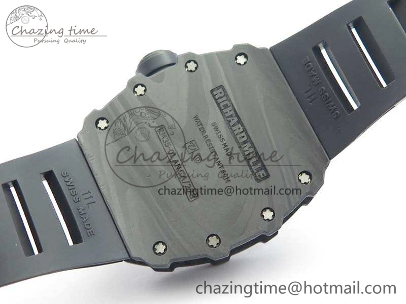 RM035-01 FC Case KVF Best Edition Skeleton Dial Black Crown On Rubber Strap MIYOTA8215 V Lightweight 9519